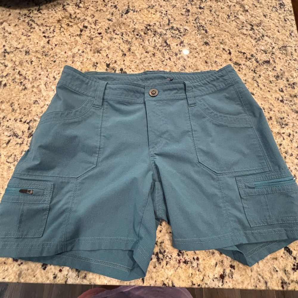 Kuhl Teal Outdoor Cargo/ hiking Shorts